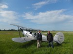 Stampe et Vertongen SV4a n°309 F-AZPH Le Stampe n°309 rejoint la Bourgogne L'équipage prêt pour la dernière étape